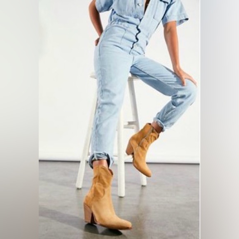 Free People Suede Brayden Western Boots